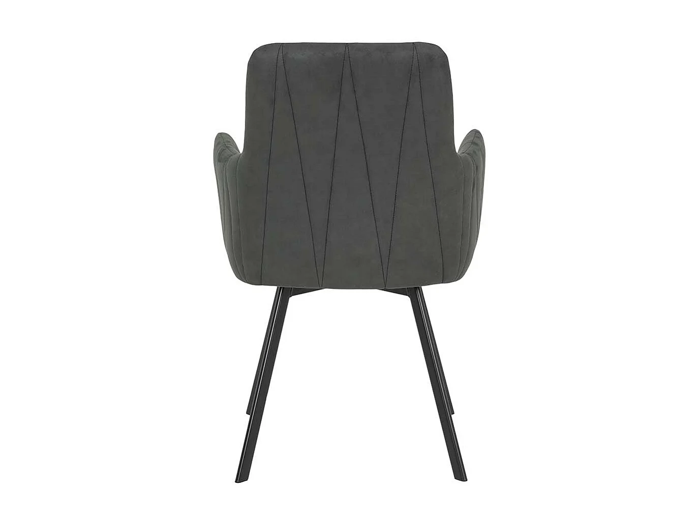 Polsterstuhl Esszimmer mit Armlehnen Gestell aus Metall (2er Set)