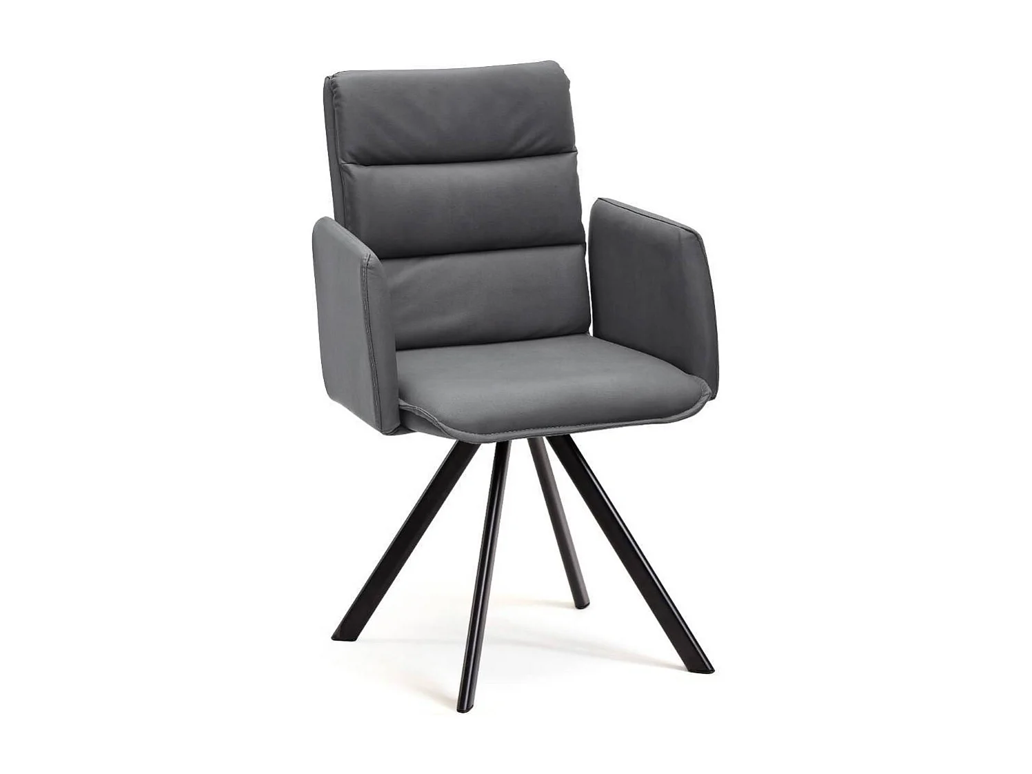 Esszimmerstuhl Polsterstuhl mit Armlehnen und Gestell aus Metall