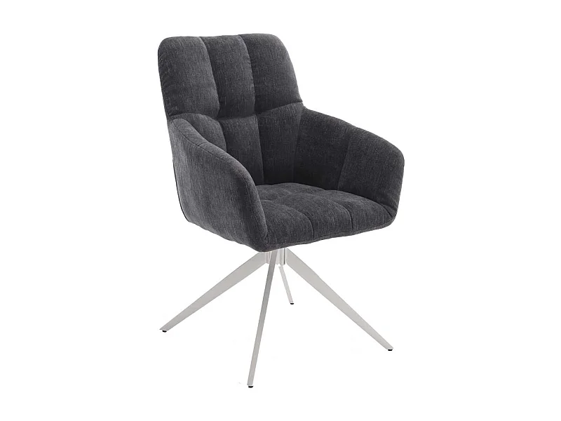 Esszimmerstuhl mit Armlehnen drehbar (2er Set)