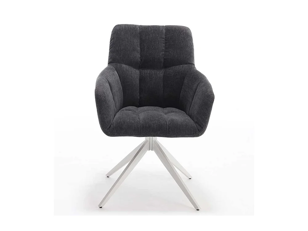 Esszimmerstuhl mit Armlehnen drehbar (2er Set)