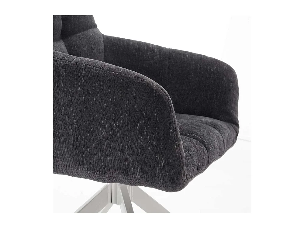 Esszimmerstuhl mit Armlehnen drehbar (2er Set)