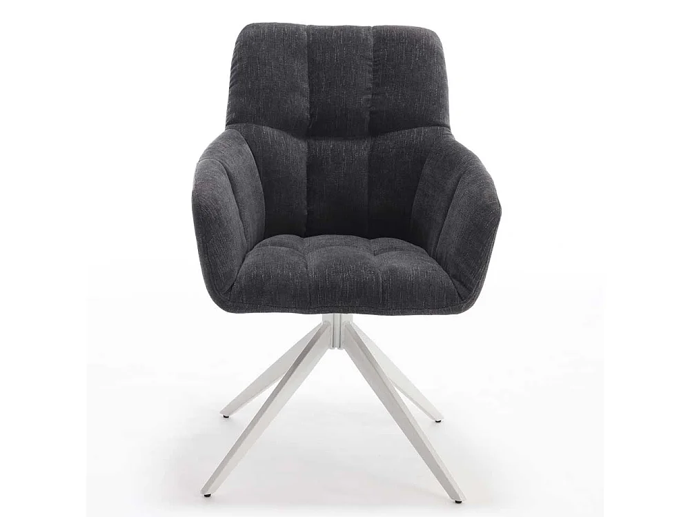 Esszimmerstuhl mit Armlehnen drehbar (2er Set)