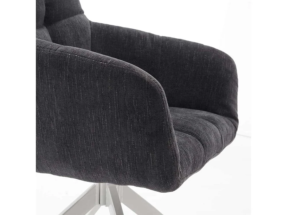 Esszimmerstuhl mit Armlehnen drehbar (2er Set)