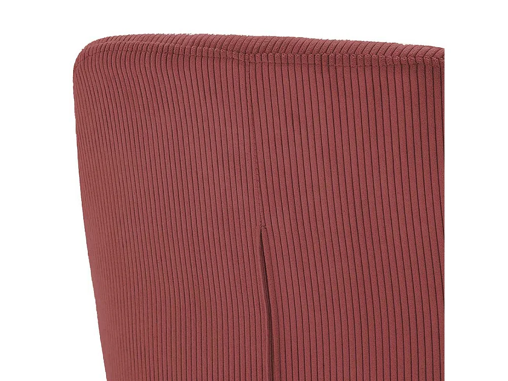 Polsterstuhl Esszimmer in Bordeaux Bezug aus Cord (2er Set)