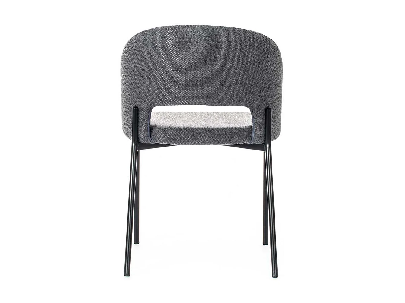 Esstischstühle in Anthrazit Strukturstoff (2er Set)