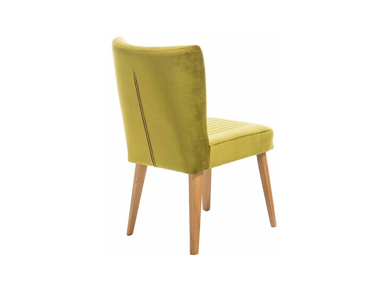 Esstischstuhl in Hellgrün Stoff Retro Design