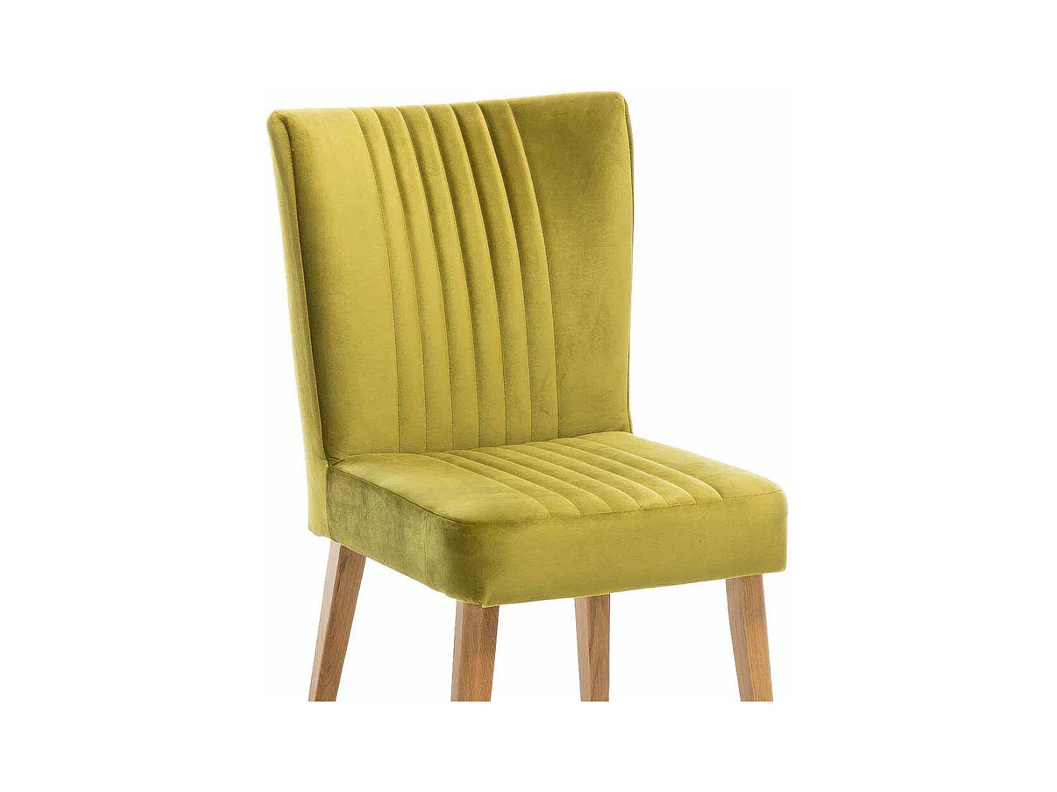 Esstischstuhl in Hellgrün Stoff Retro Design