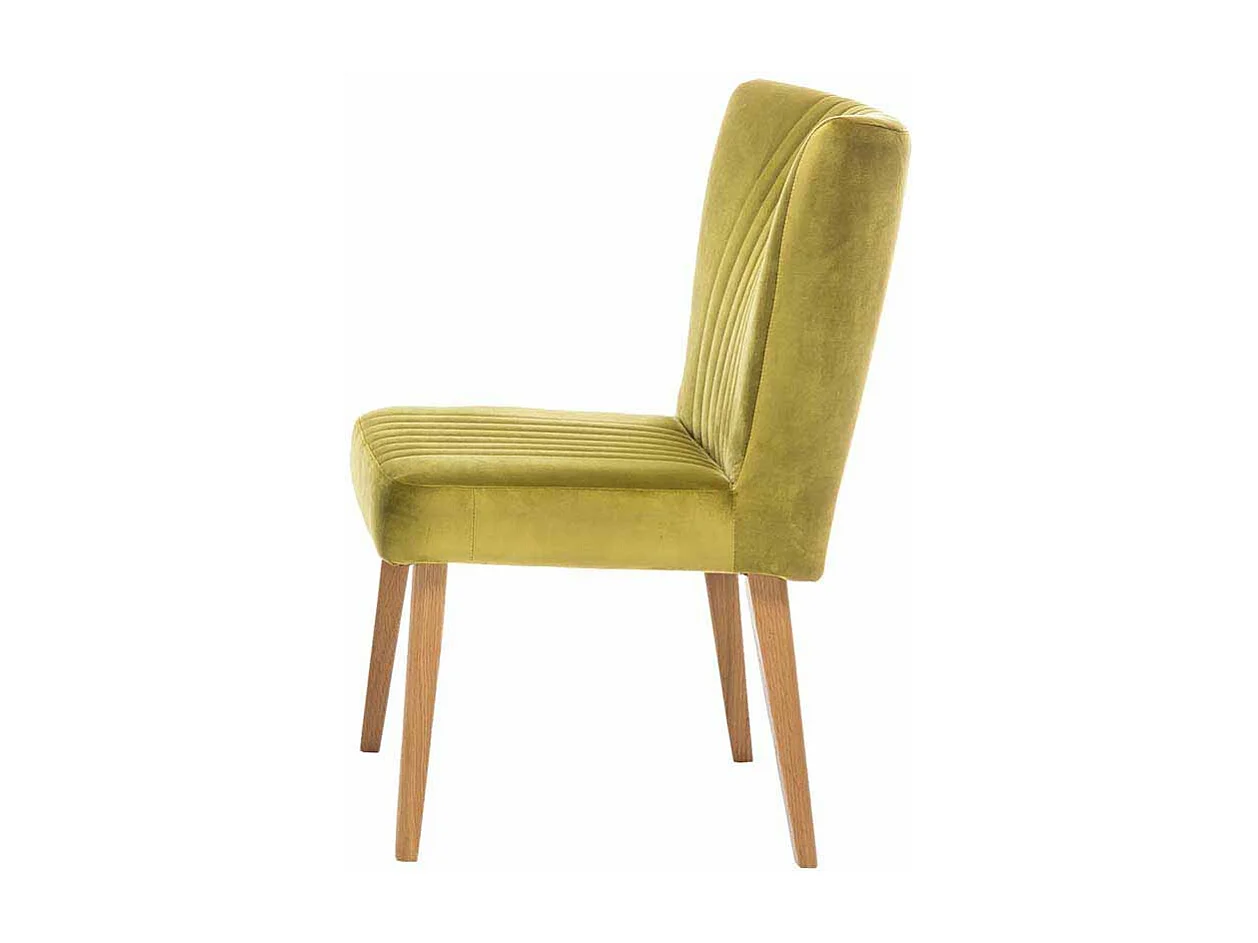 Esstischstuhl in Hellgrün Stoff Retro Design (2er Set)