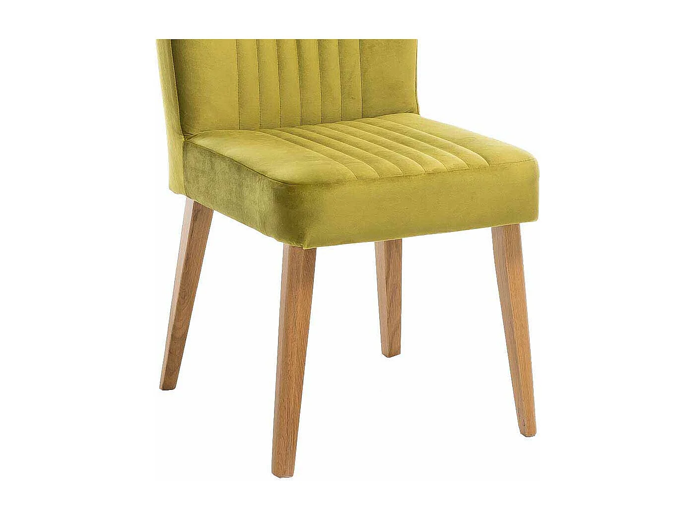 Esstischstuhl in Hellgrün Stoff Retro Design (2er Set)