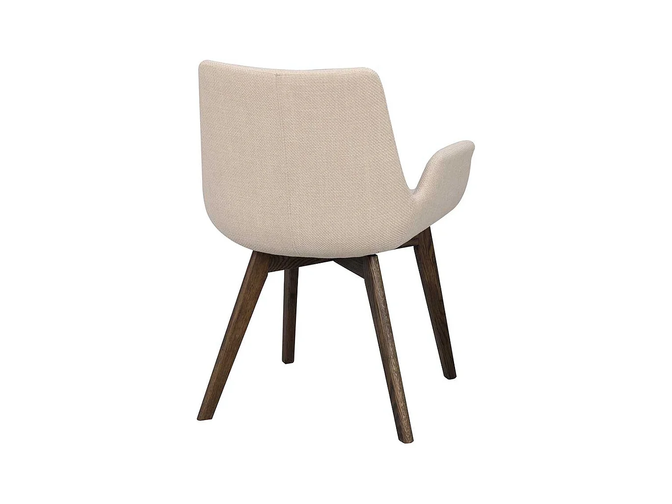 Esszimmerstühle in Beige Stoff Eiche dunkel (2er Set)