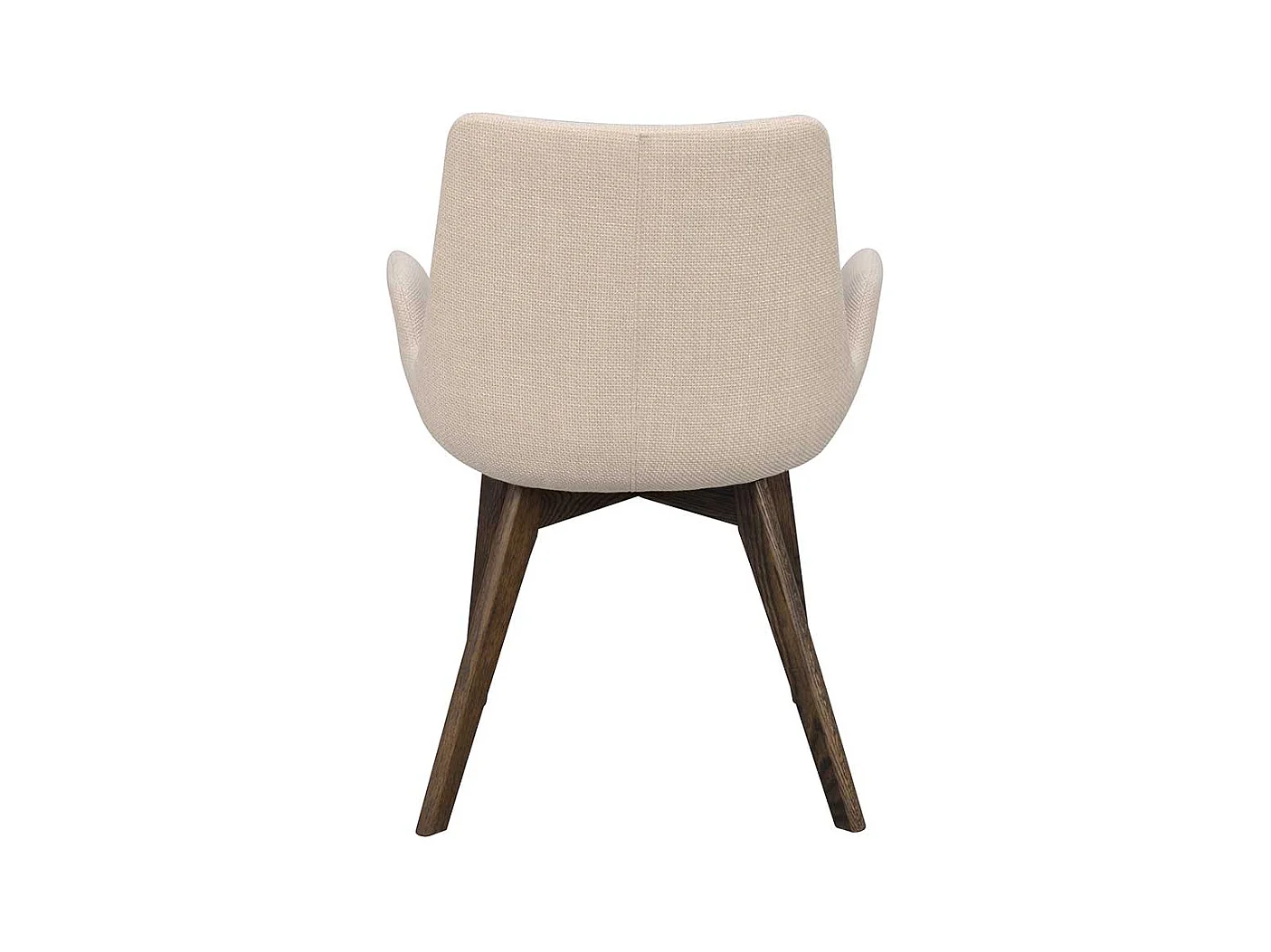 Esszimmerstühle in Beige Stoff Eiche dunkel (2er Set)