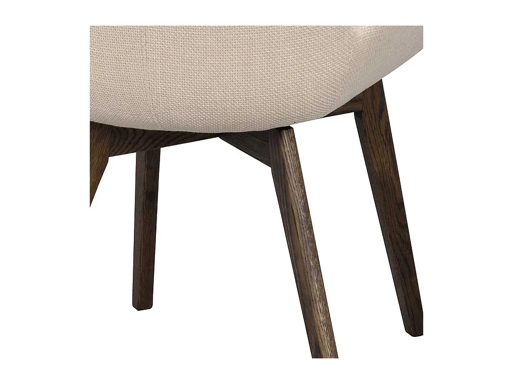 Esszimmerstühle in Beige Stoff Eiche dunkel (2er Set)