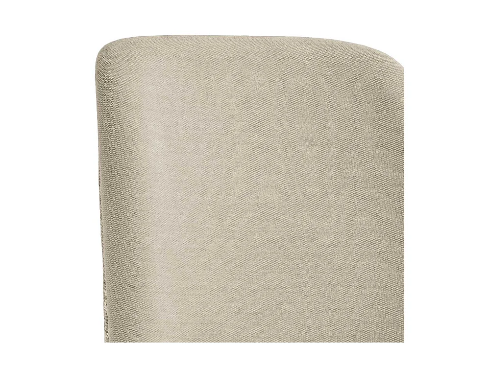 Klassischer Polsterstuhl aus Webstoff Beige Buche Massivholz