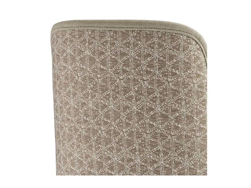 Klassischer Polsterstuhl aus Webstoff Beige Buche Massivholz