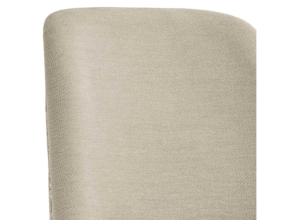 Klassischer Polsterstuhl aus Webstoff Beige Buche Massivholz