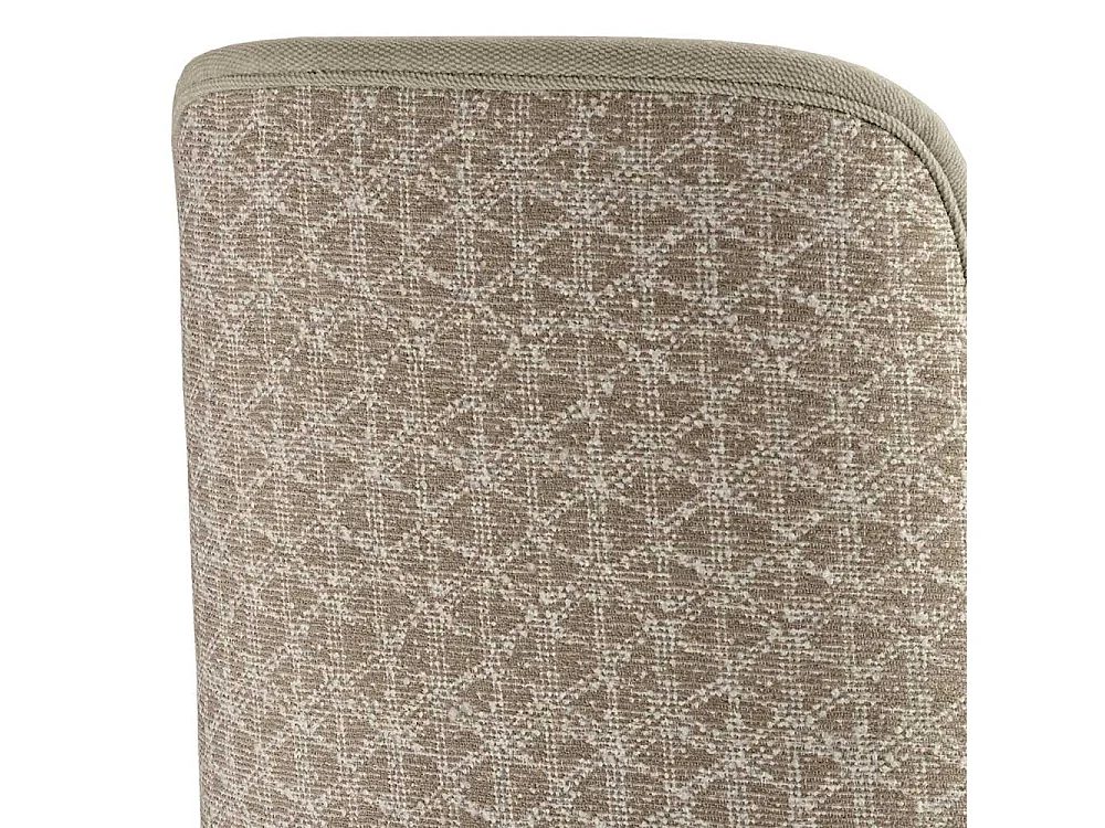 Klassischer Polsterstuhl aus Webstoff Beige Buche Massivholz