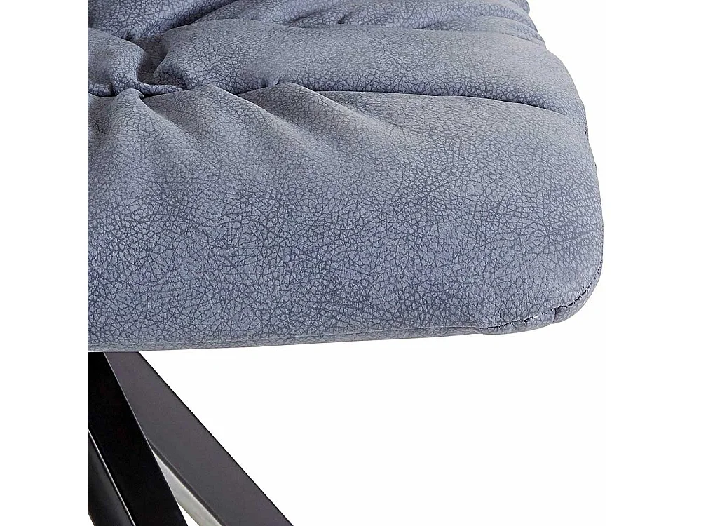 Polsterstuehle Esszimmer mit aufwendigen Steppungen Blaugrau (2er Set)