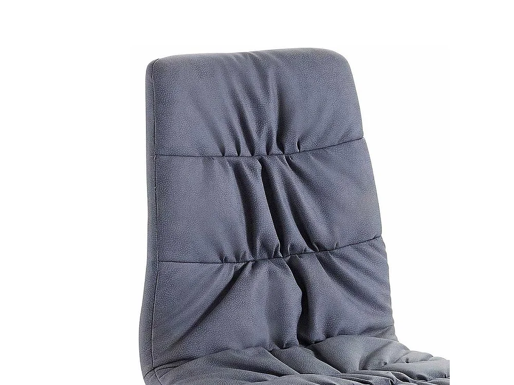 Polsterstuehle Esszimmer mit aufwendigen Steppungen Blaugrau (2er Set)