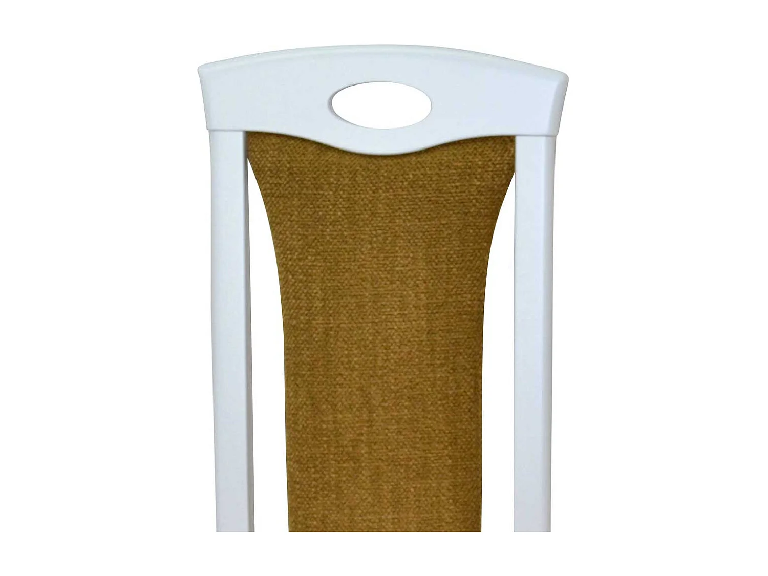 Gepolsterte Stühle in Weiß Ocker Gelb (2er Set)