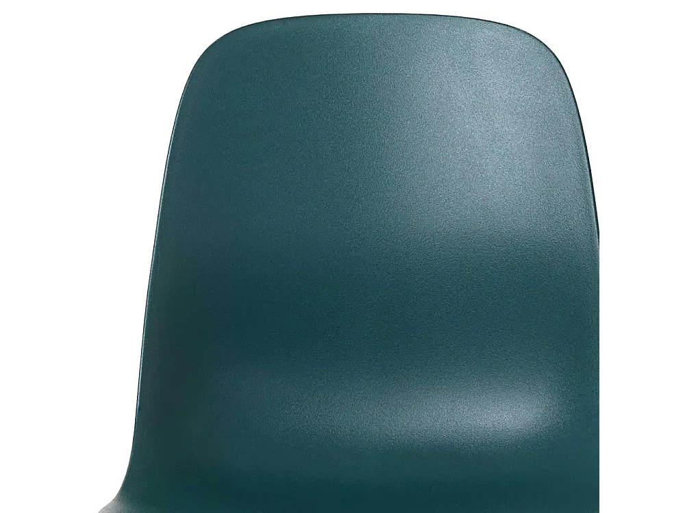 Küchenstühle in Petrol Kunststoff (4er Set)