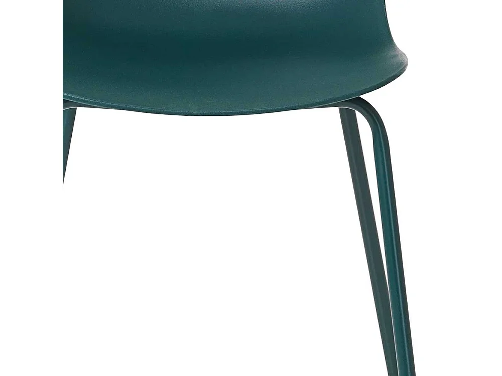 Küchenstühle in Petrol Kunststoff (4er Set)
