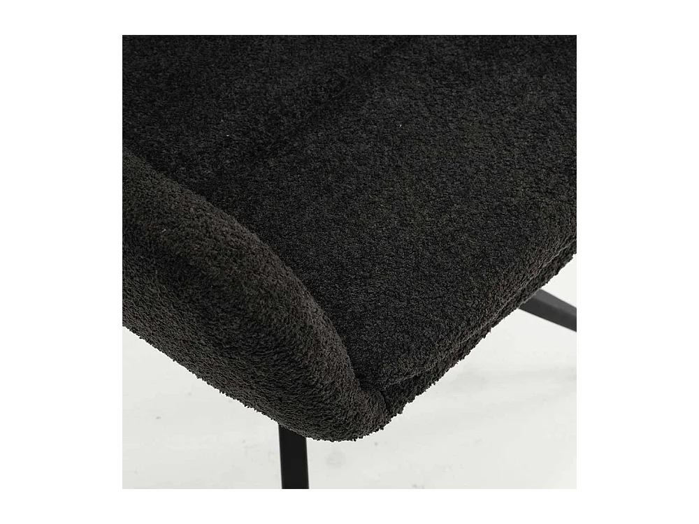 Esszimmerarmlehnstuhl drehbar in Anthrazit und Schwarz Armlehnen (2er Set)
