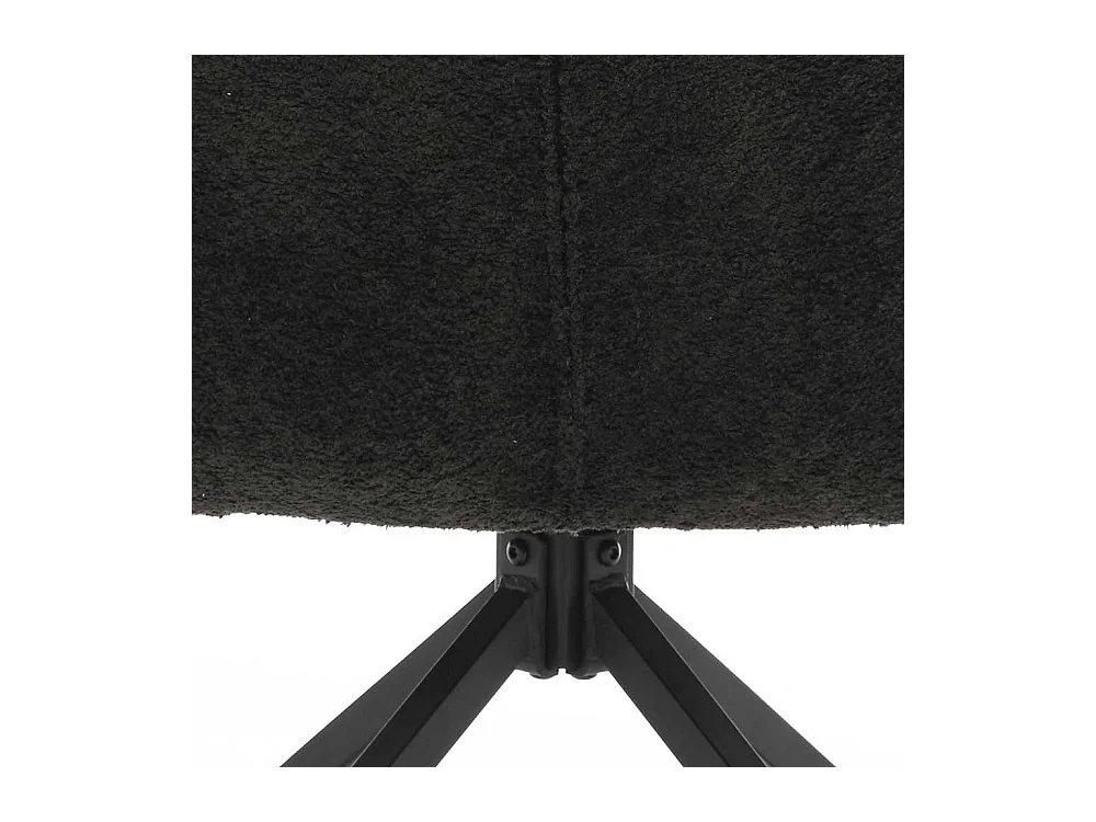 Esszimmerarmlehnstuhl drehbar in Anthrazit und Schwarz Armlehnen (2er Set)