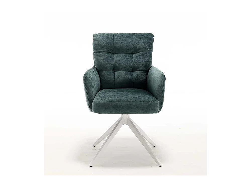 Stuhl Esszimmer Stuhl Set aus Chenillegewebe mit aufwendigen Steppungen (2er Set)
