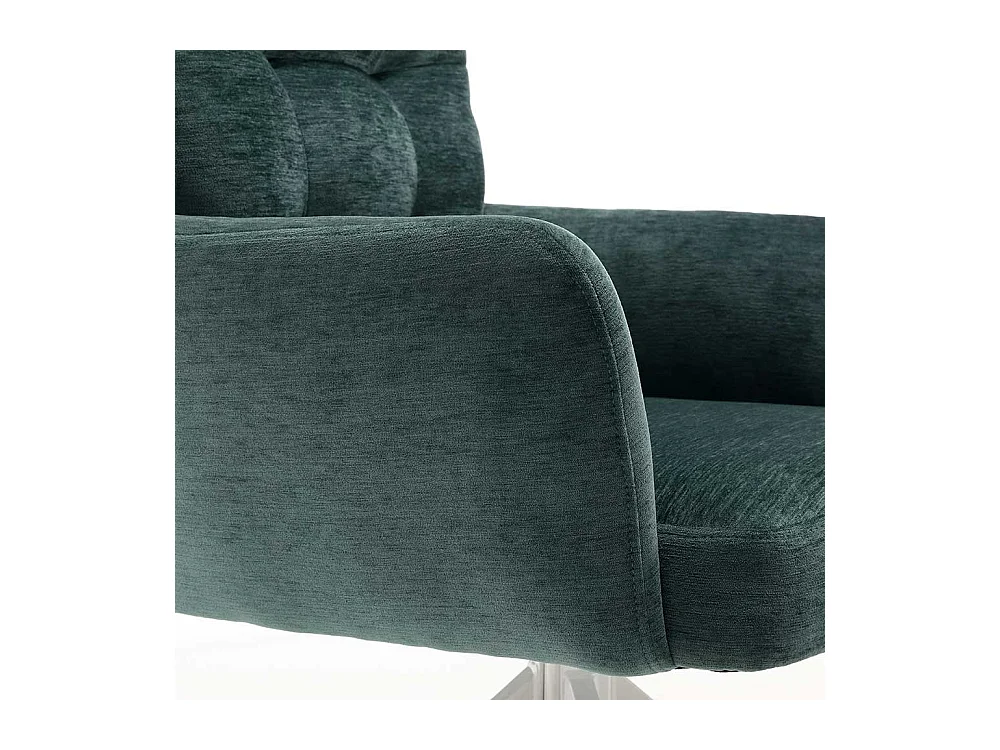 Stuhl Esszimmer Stuhl Set aus Chenillegewebe mit aufwendigen Steppungen (2er Set)