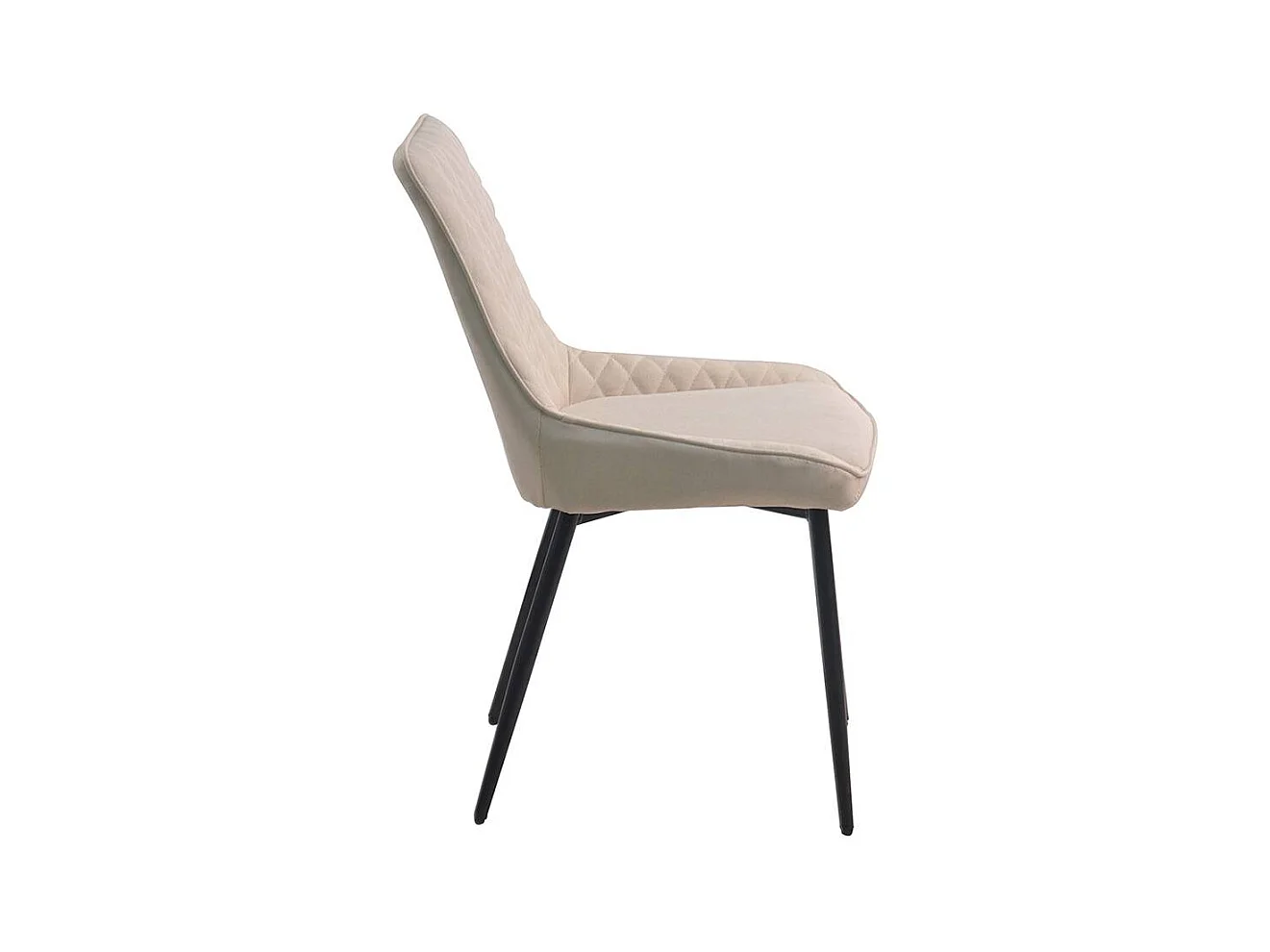 Polsterstühle in Creme Weiß Microfaser Metallgestell (2er Set)