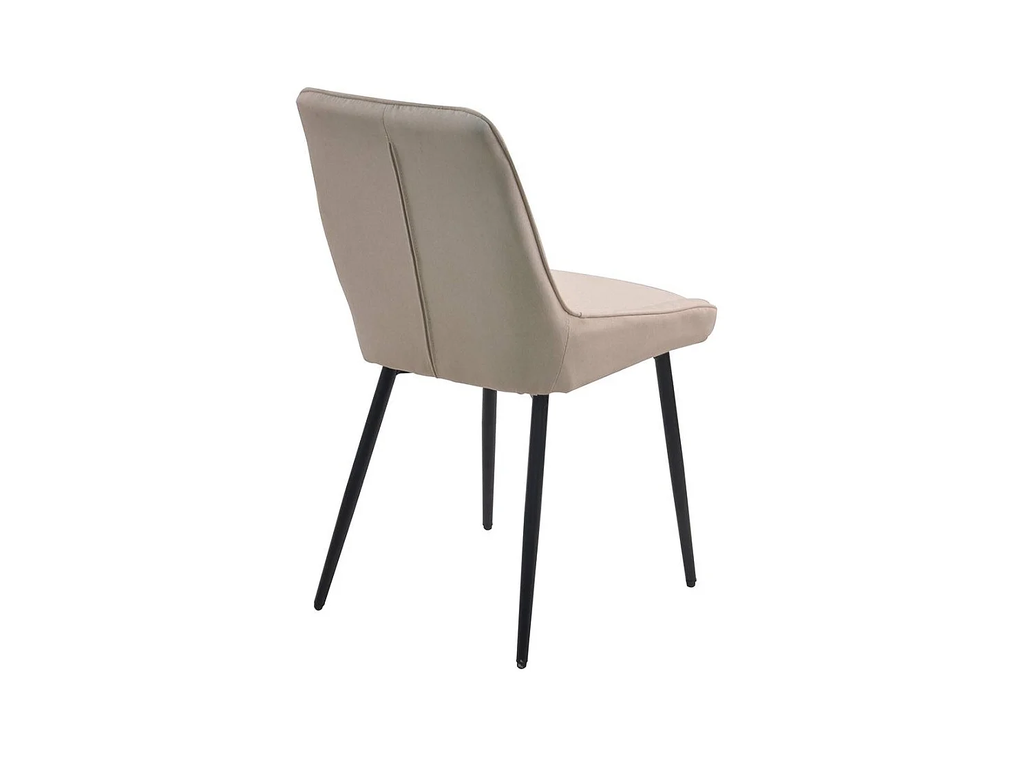 Polsterstühle in Creme Weiß Microfaser Metallgestell (2er Set)