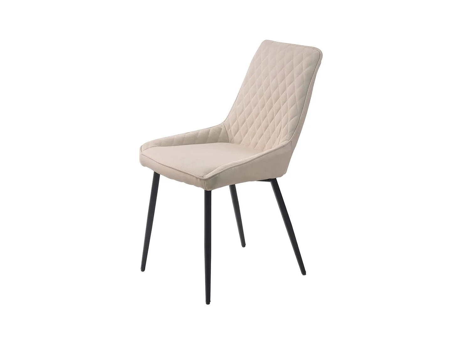 Polsterstühle in Creme Weiß Microfaser Metallgestell (2er Set)