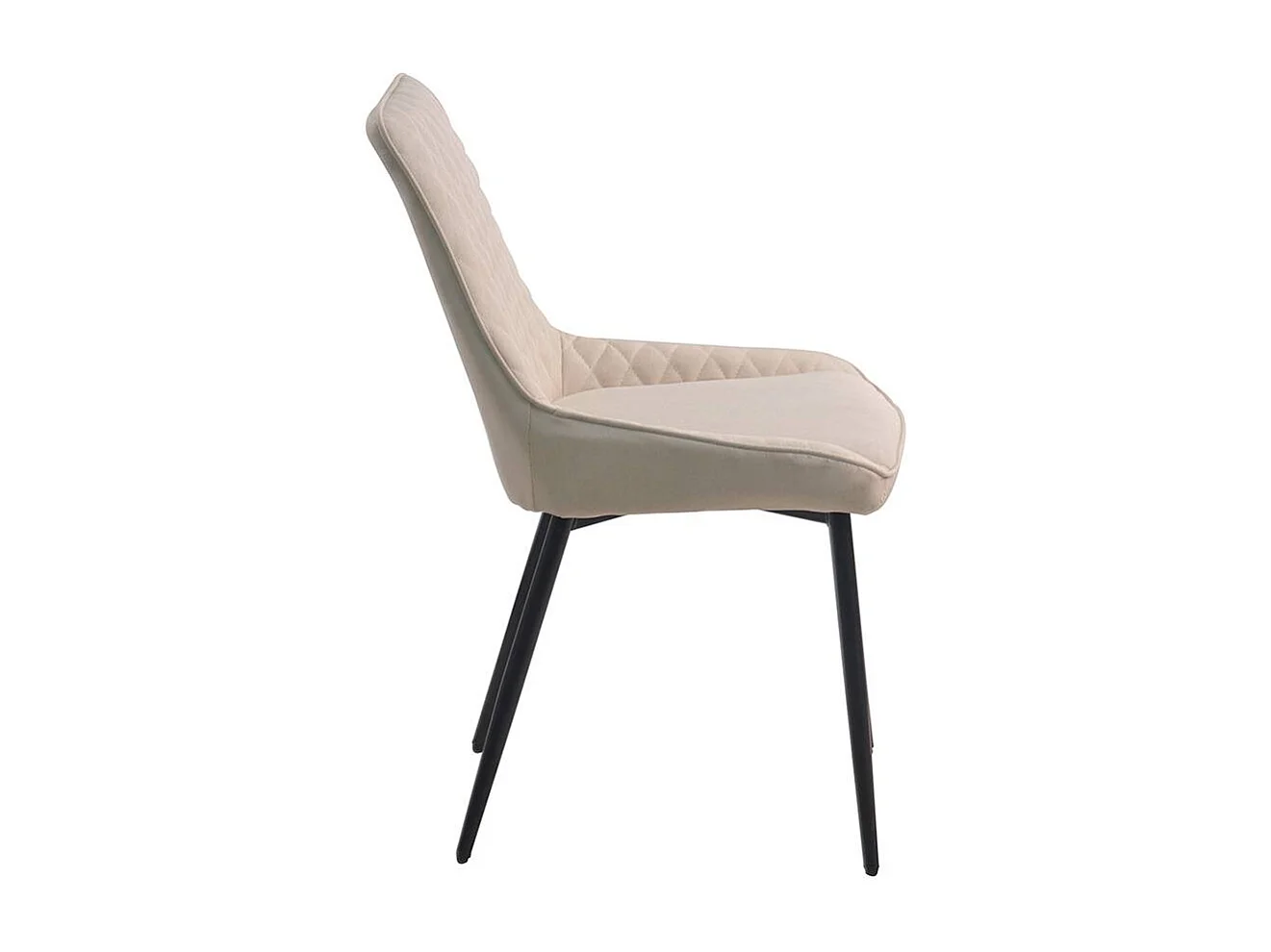 Polsterstühle in Creme Weiß Microfaser Metallgestell (2er Set)