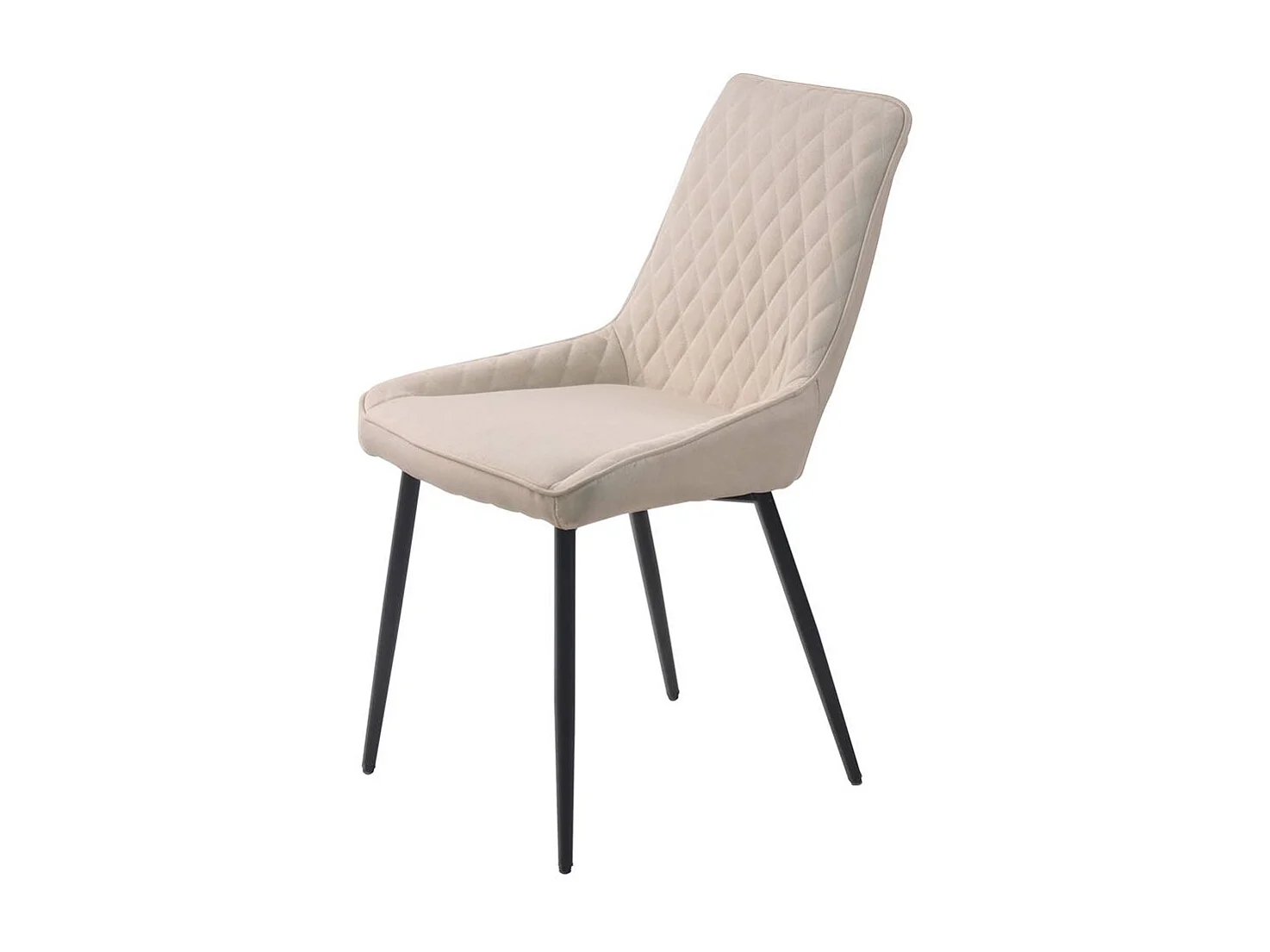 Polsterstühle in Creme Weiß Microfaser Metallgestell (2er Set)