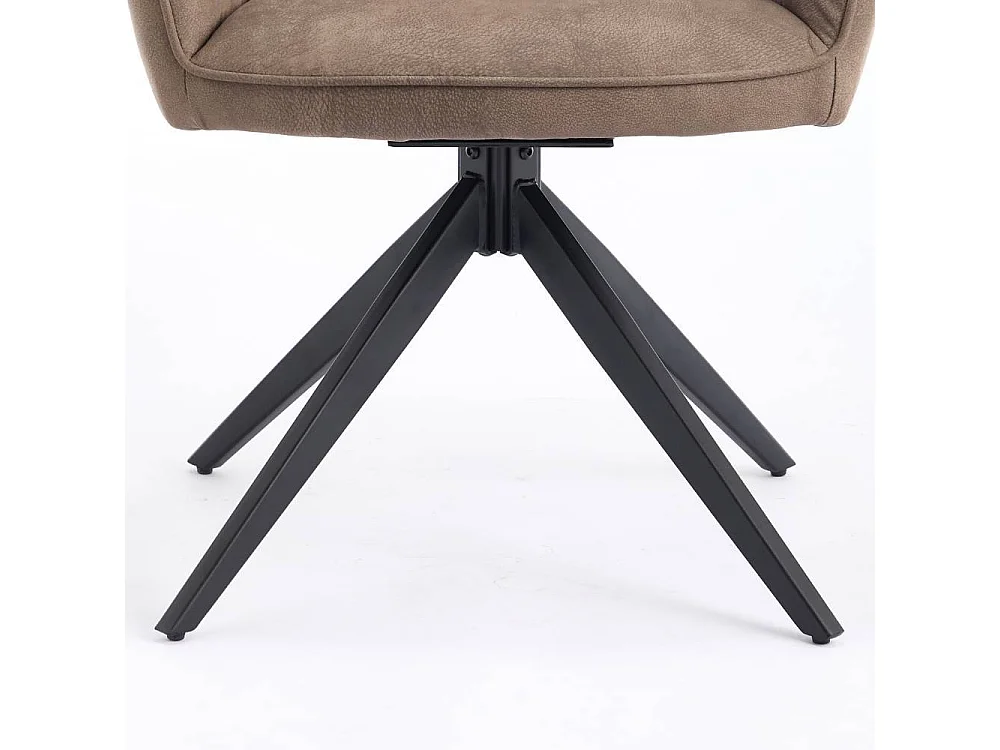 Polsterstuhl Wohnzimmerstuhl in Schlammfarben aus Microfaser (2er Set)