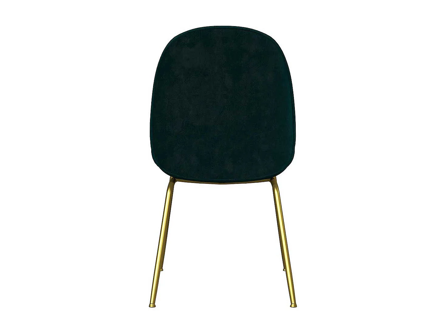 Metallgestell Stuhl in Petrol und Messingfarben Samt