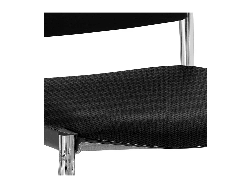 Konferenzstuhl Gestell Chrom Rücken aus Meshgewebe