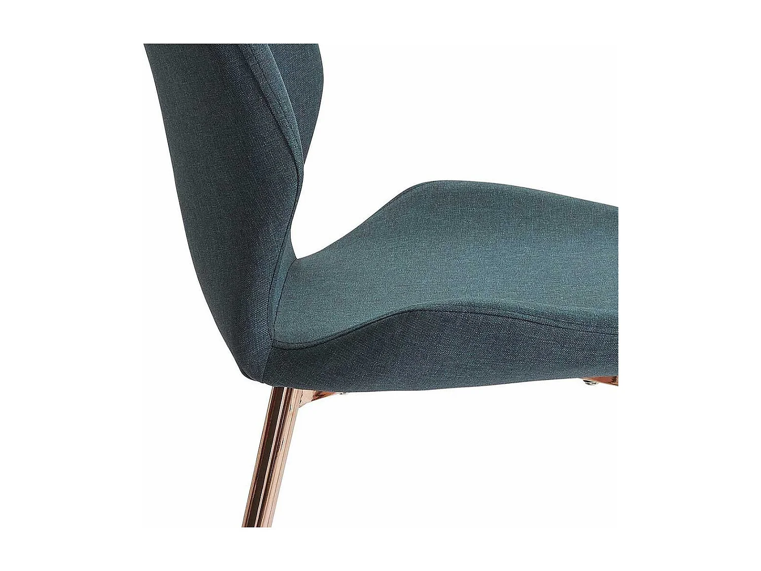 Moderne Esstisch Stühle in Dunkelgrün Kupferfarben (2er Set)