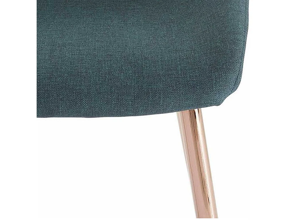 Moderne Esstisch Stühle in Dunkelgrün Kupferfarben (2er Set)