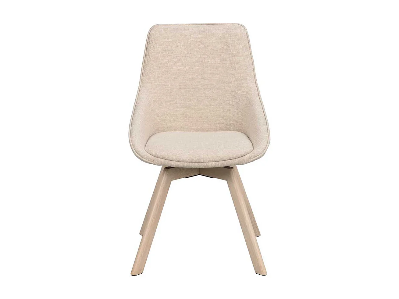 Stuhl Küche Küchenstuhl mit gepolsterter Rückenlehne in Cremeweiß (2er Set)