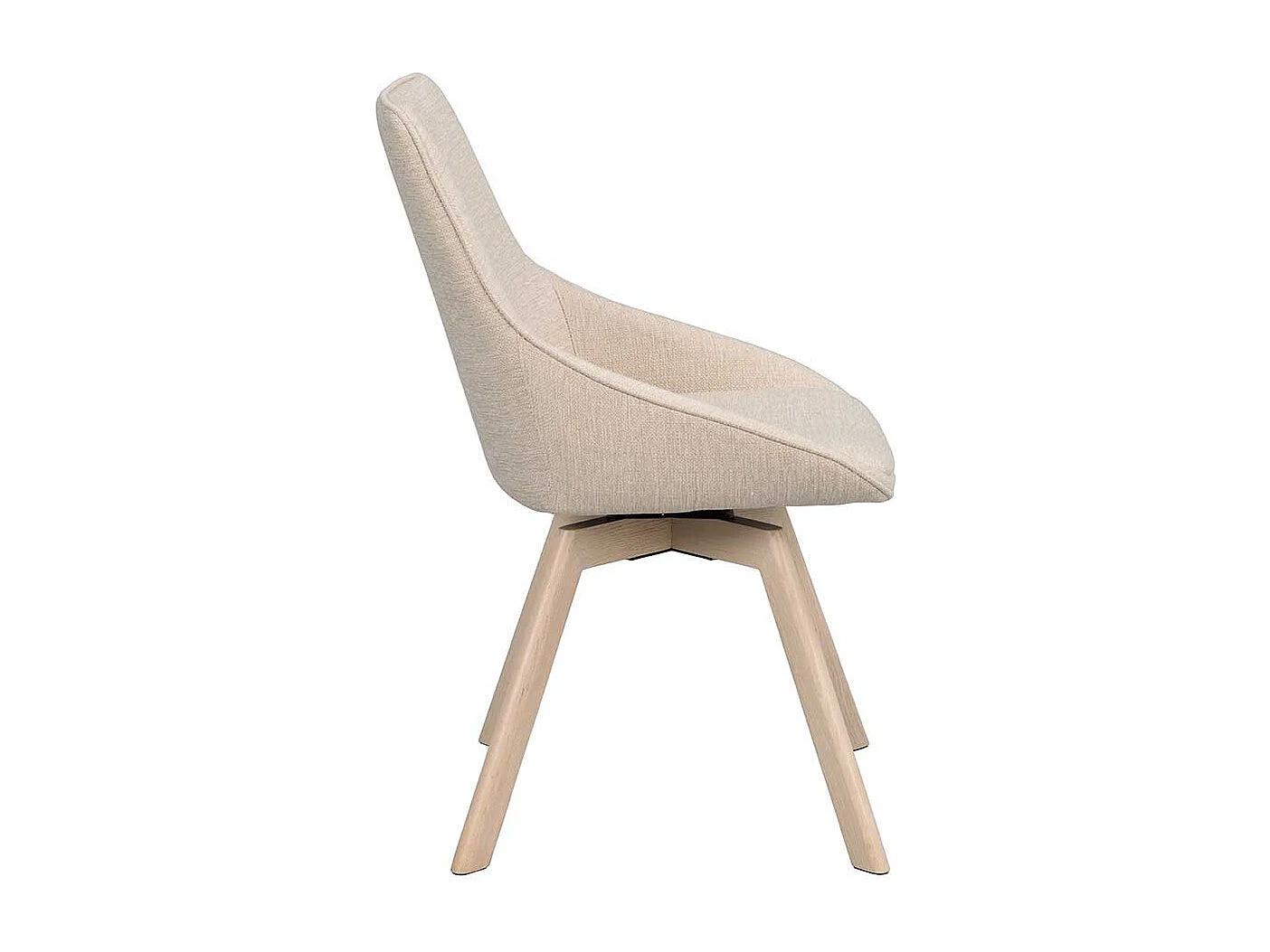 Stuhl Küche Küchenstuhl mit gepolsterter Rückenlehne in Cremeweiß (2er Set)