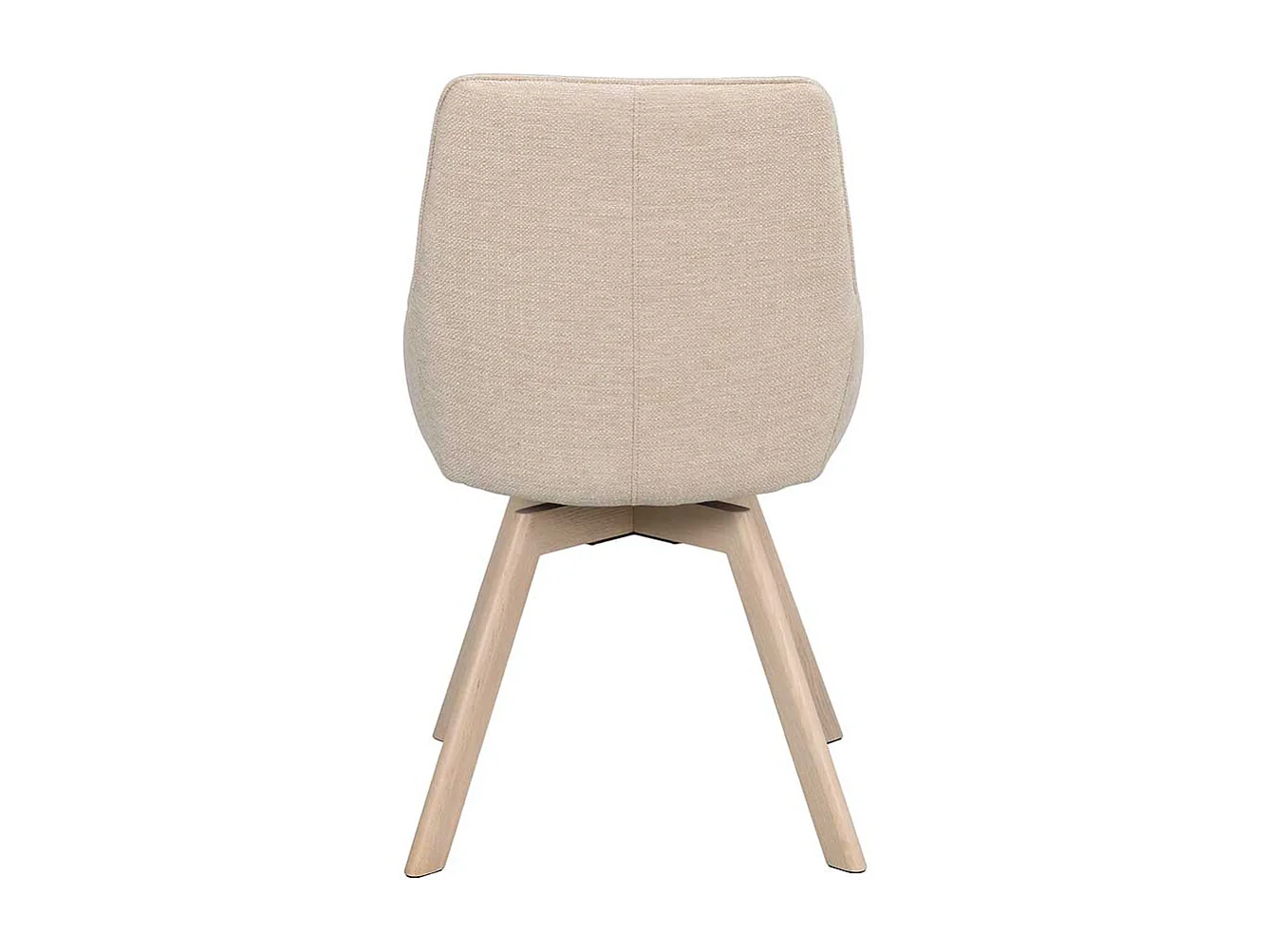 Stuhl Küche Küchenstuhl mit gepolsterter Rückenlehne in Cremeweiß (2er Set)