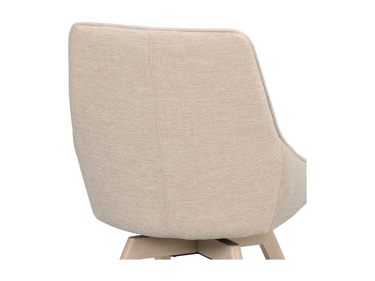 Stuhl Küche Küchenstuhl mit gepolsterter Rückenlehne in Cremeweiß (2er Set)