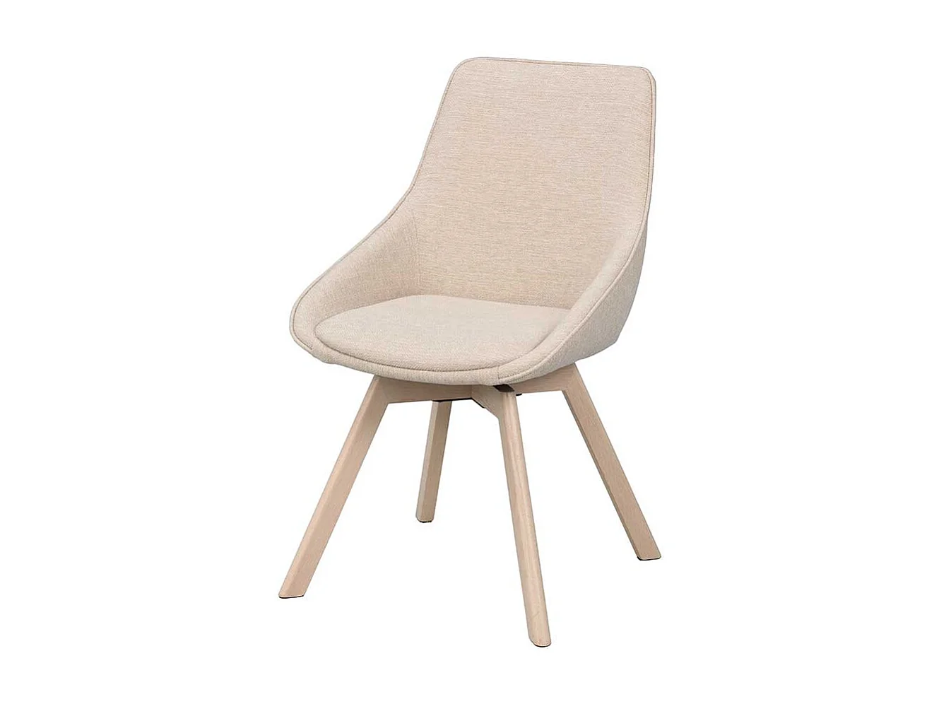 Stuhl Küche Küchenstuhl mit gepolsterter Rückenlehne in Cremeweiß (2er Set)