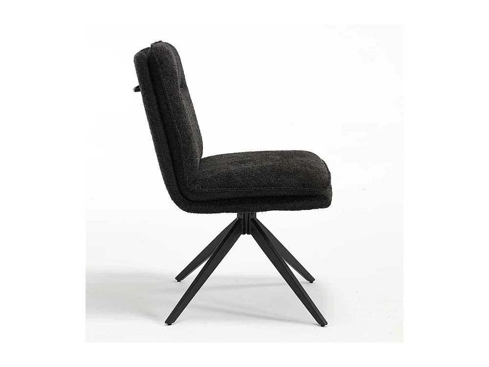 Moderne Esszimmer Stühle in Anthrazit Gestell aus Metall (2er Set)