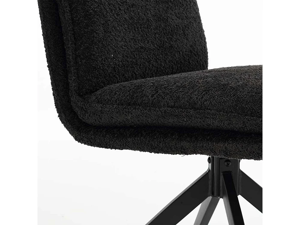 Moderne Esszimmer Stühle in Anthrazit Gestell aus Metall (2er Set)