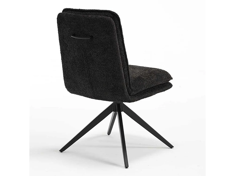 Moderne Esszimmer Stühle in Anthrazit Gestell aus Metall (2er Set)