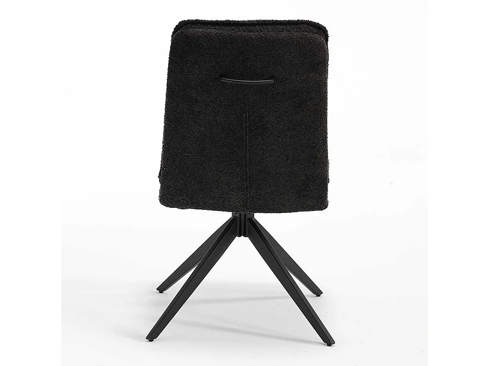 Moderne Esszimmer Stühle in Anthrazit Gestell aus Metall (2er Set)