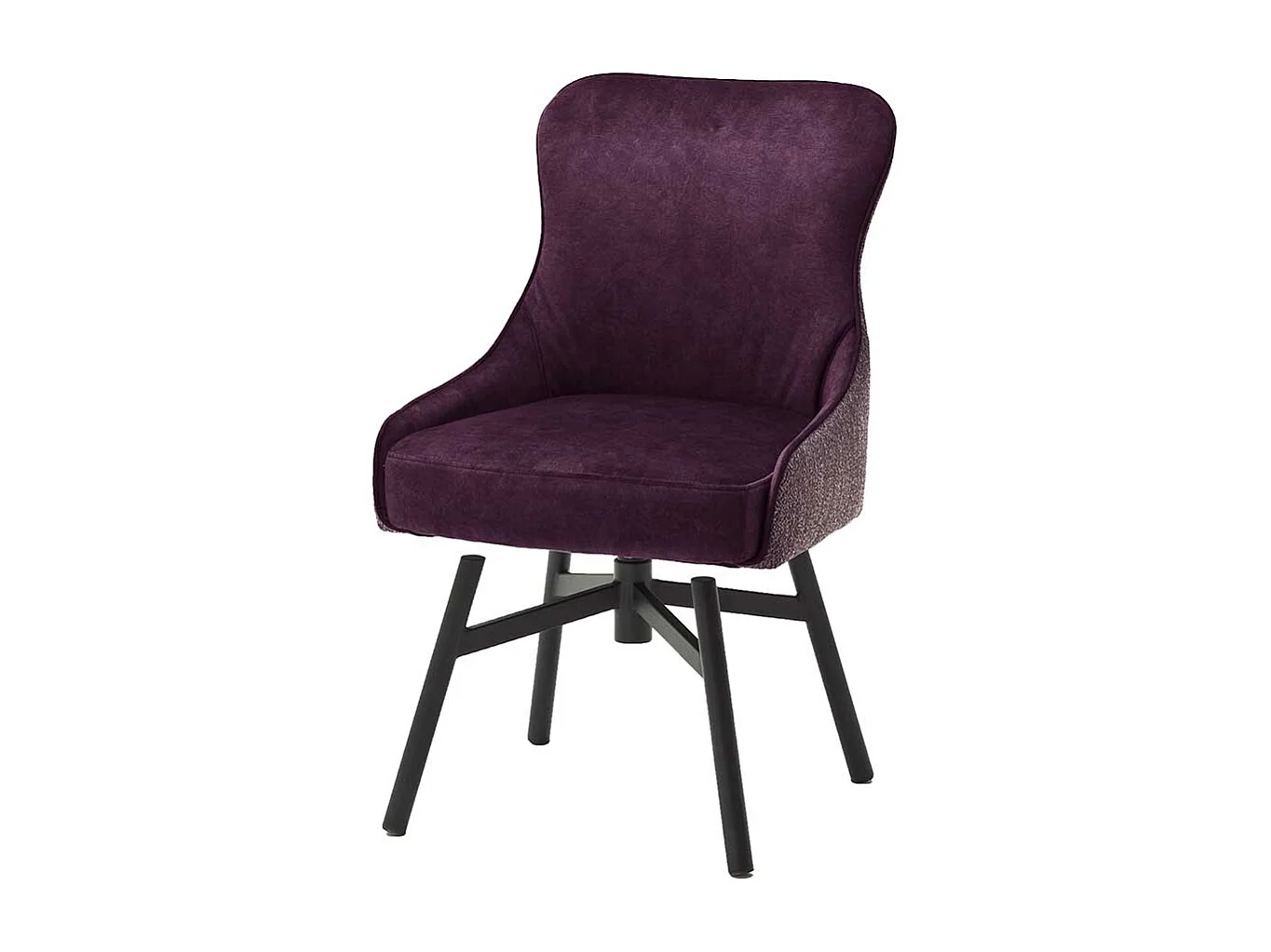 Esszimmer Polsterst�hle in Dunkelrot Stoff 45 cm Sitztiefe (2er Set)