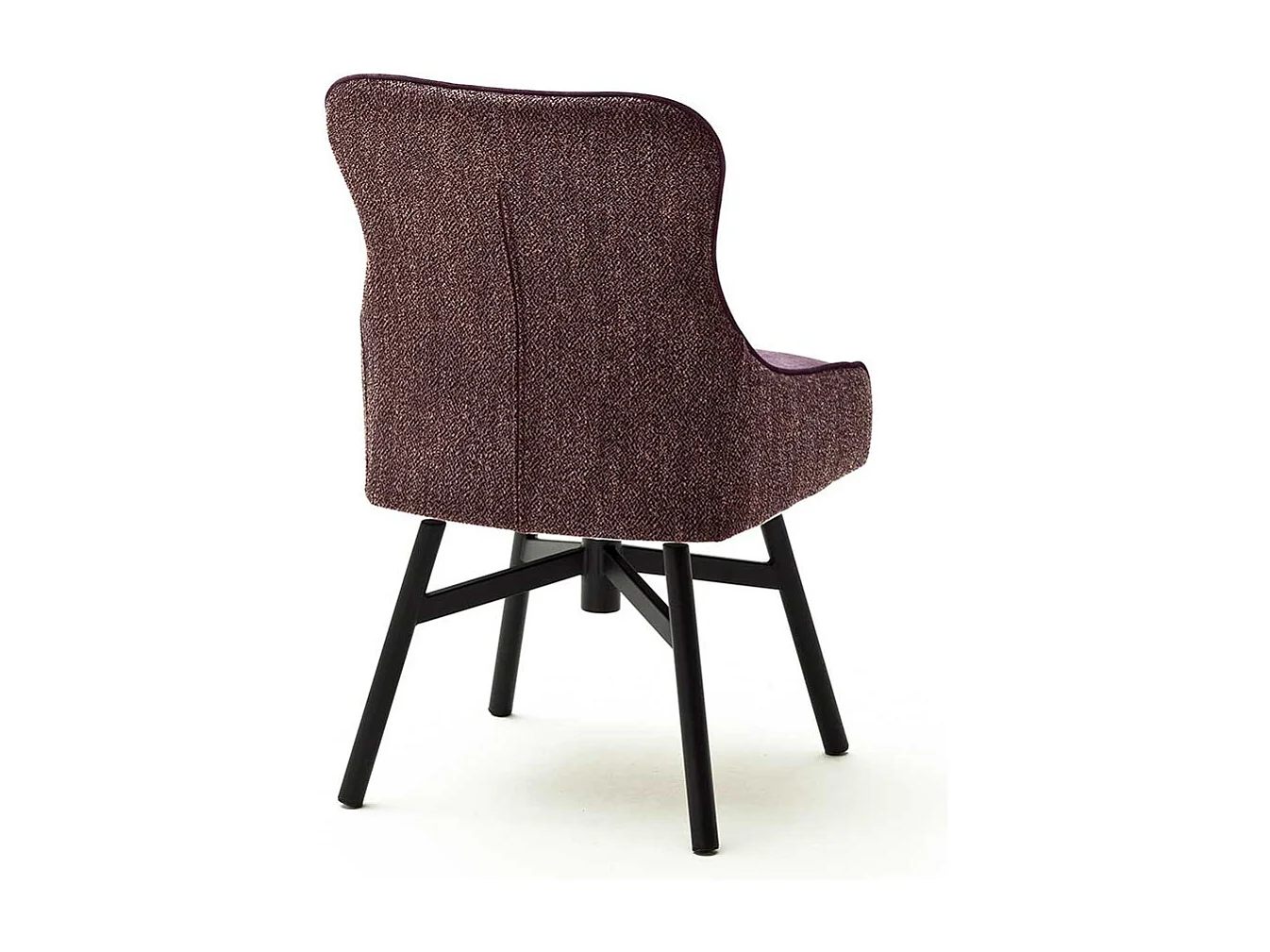 Esszimmer Polsterst�hle in Dunkelrot Stoff 45 cm Sitztiefe (2er Set)